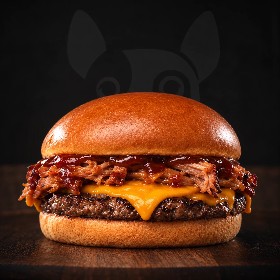 Ribs — Costela Premium do Hicks: Pão de brioche, Burger Angus (100g), Queijo cheddar, Costelinha (100g), Barbecue